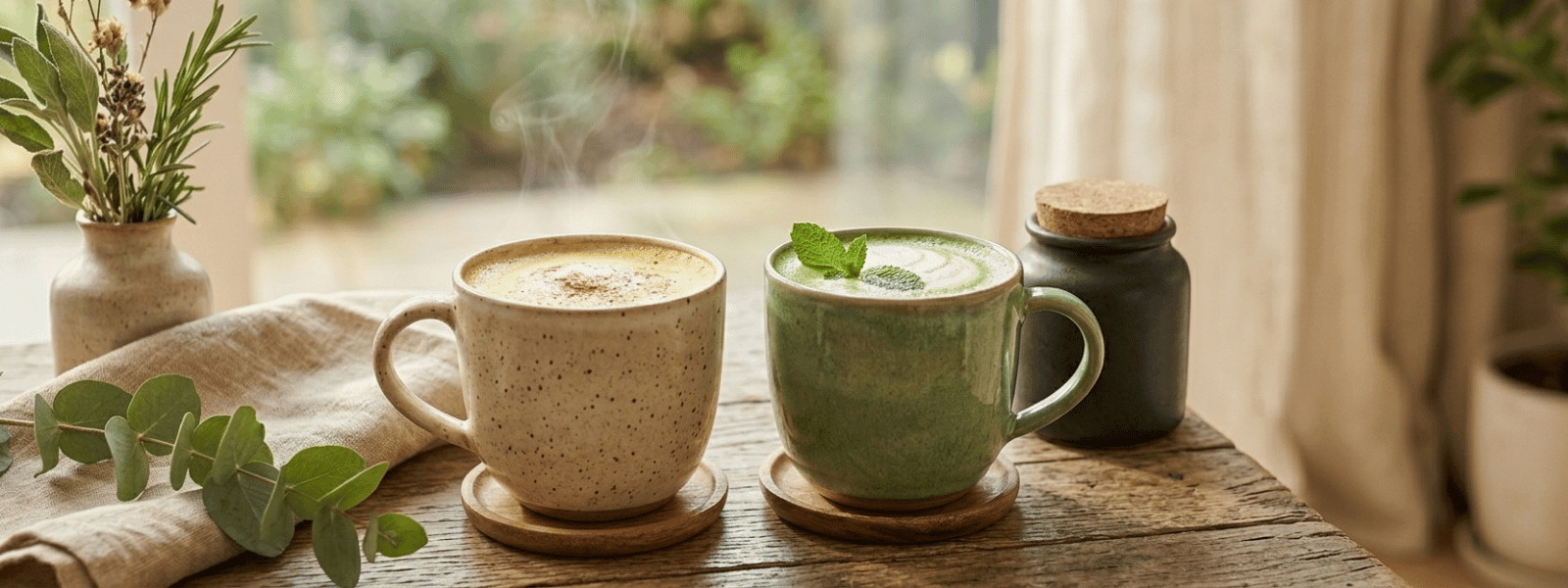 Boissons bien-être, thé, tisane, poudre