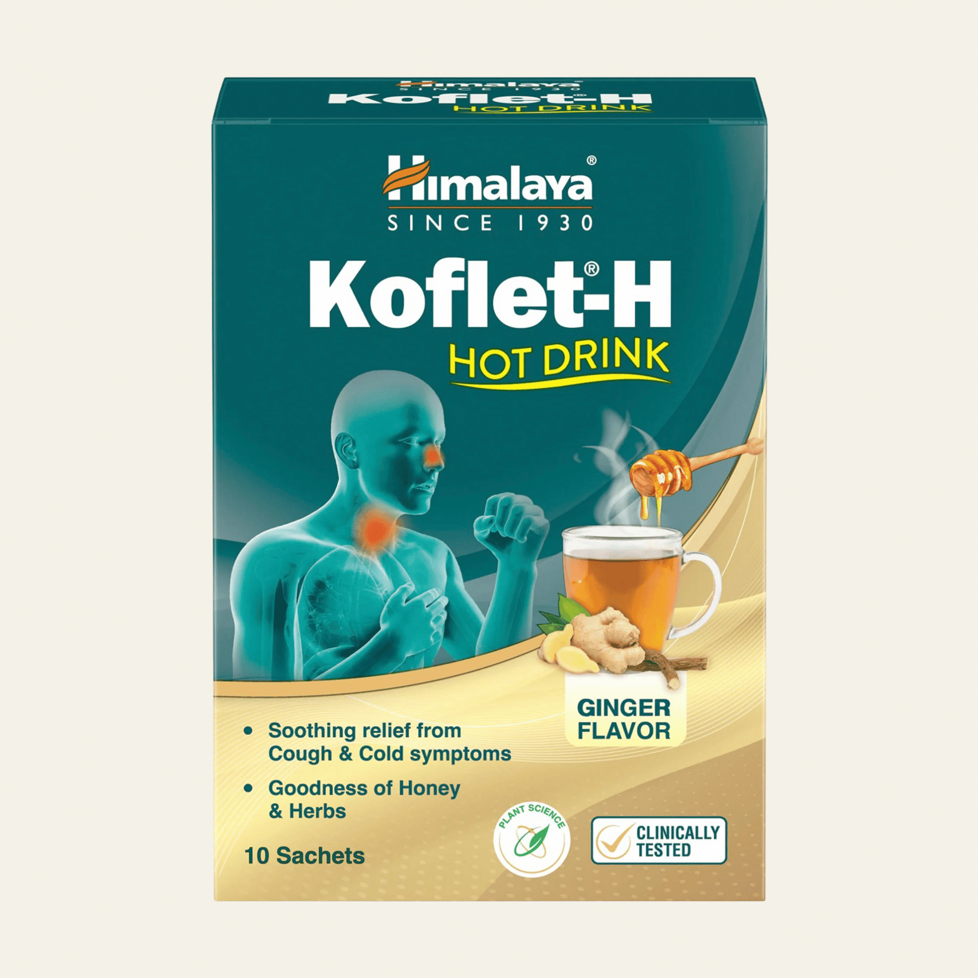 Boisson chaude Koflet-H Himalaya au miel, gingembre, réglisse et Vasaka