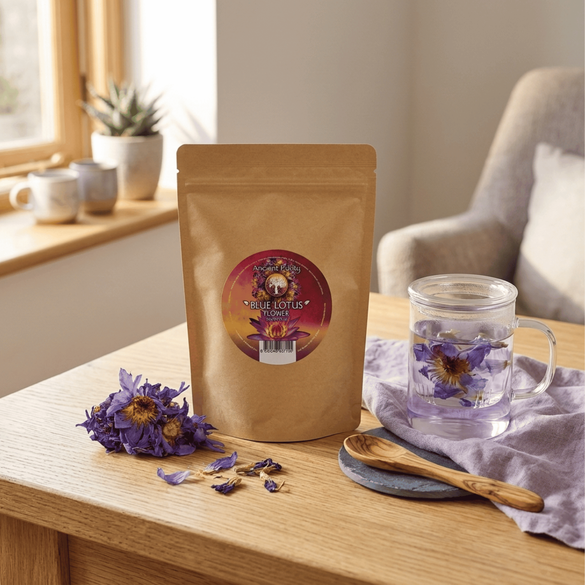 Lotus bleu en infusion vendu en Suisse chez Terrame