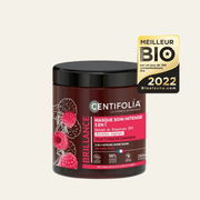 Masque Soin Brillance Intense 3-en-1 Centifolia à la framboise bio et kératine végétale - bio et suisse