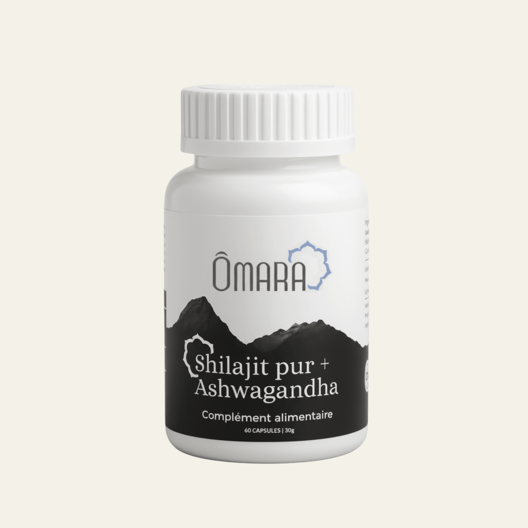Capsules d'ashwagandha et shilajit pur