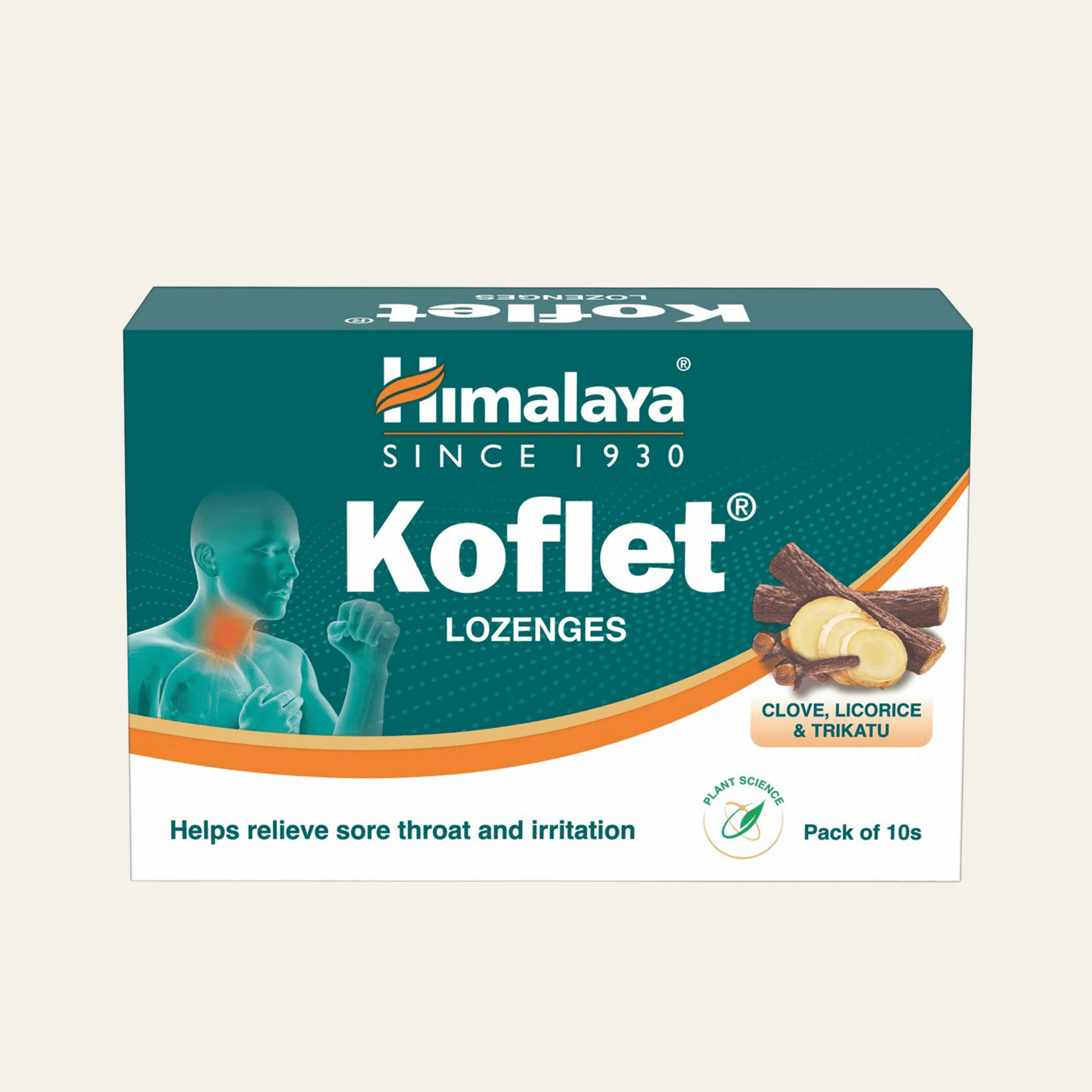 Boite de pastilles Koflet Himalaya au clou de girofle, réglisse et Trikatu