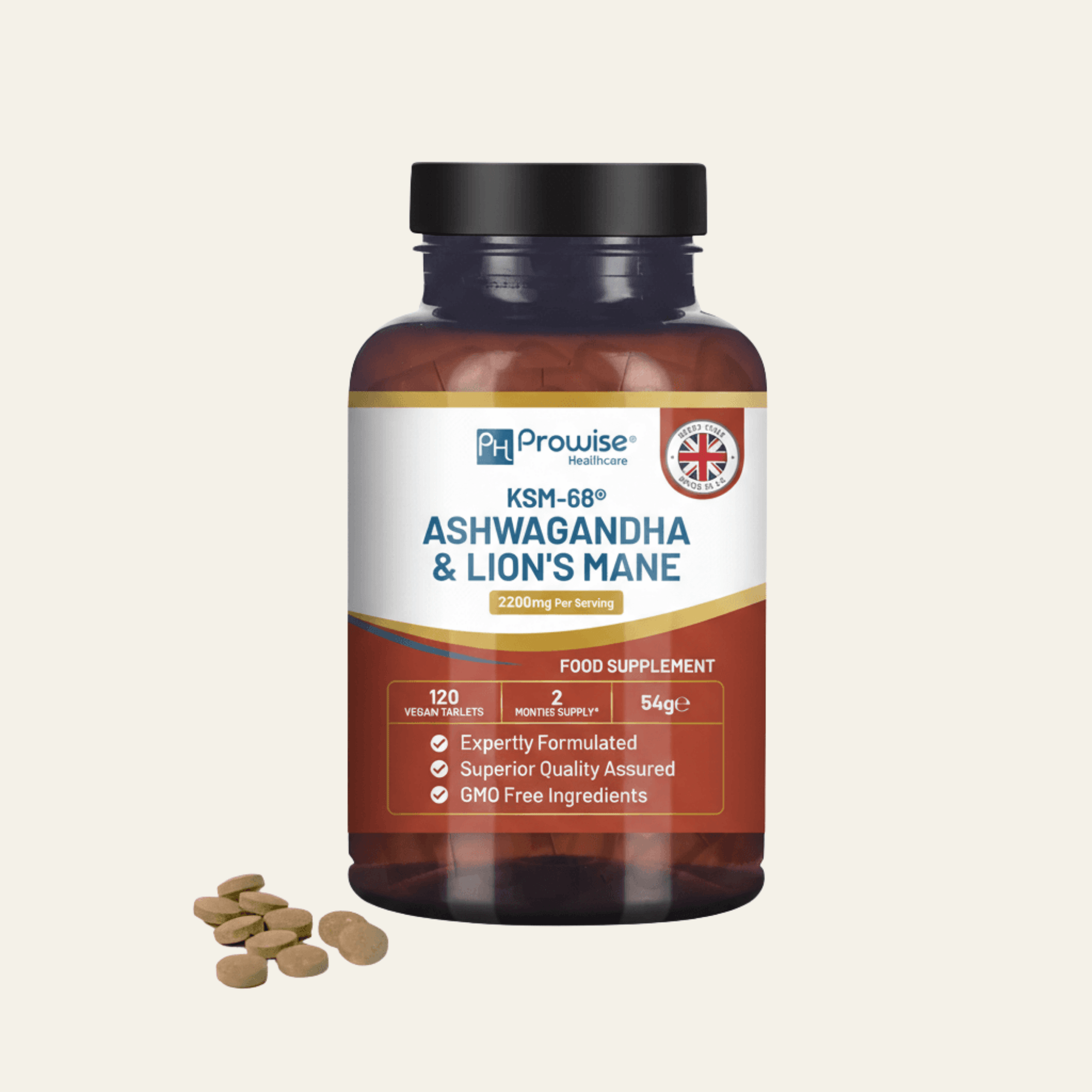 Ashwagandha et lion's mane pour gérer le stress et la concentration