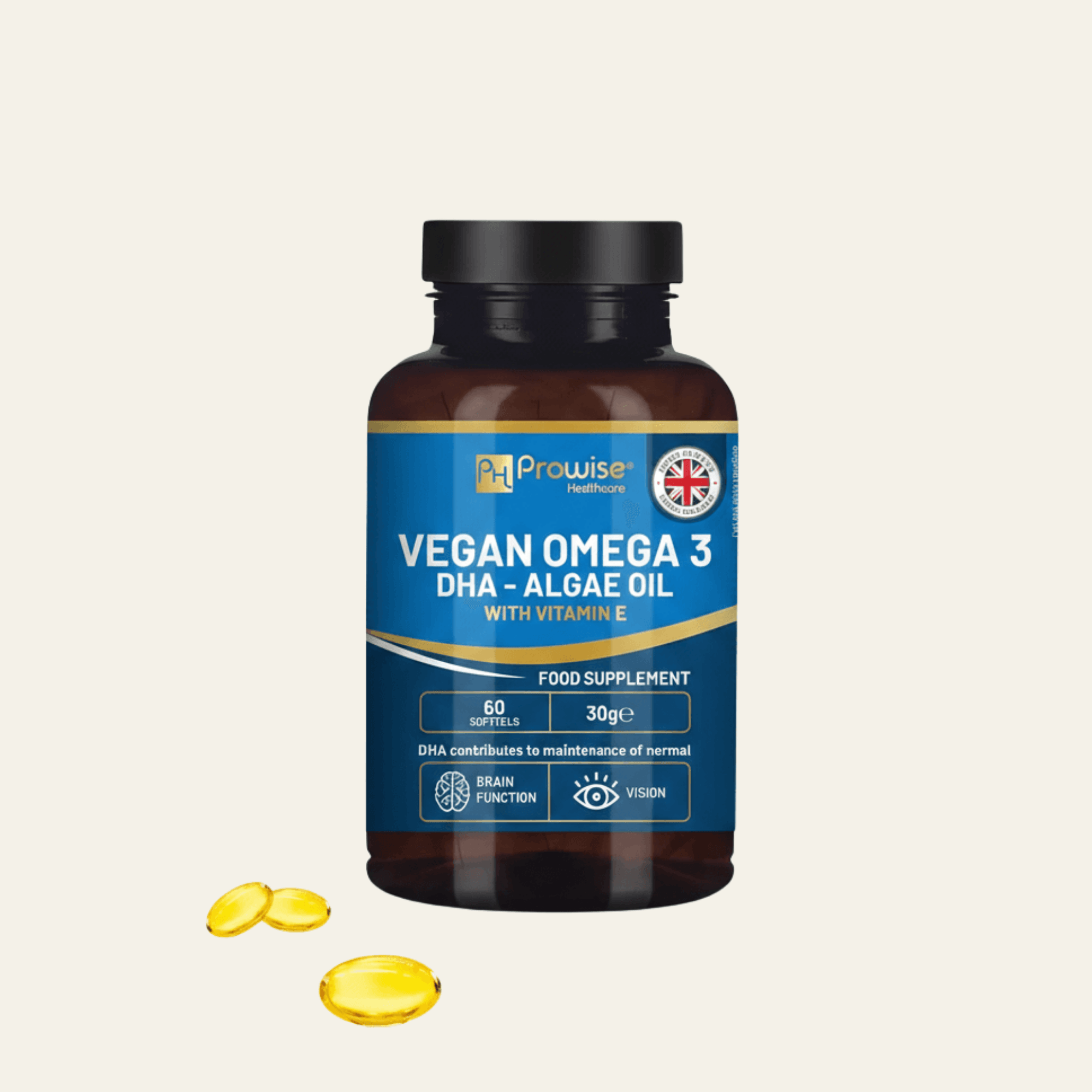 omega 3 vegan avec vitamine E