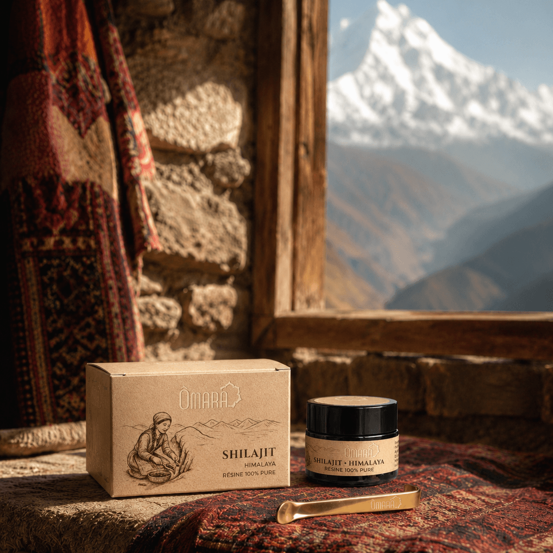 Résine de Shilajit pur avec acide fulvique à 82%