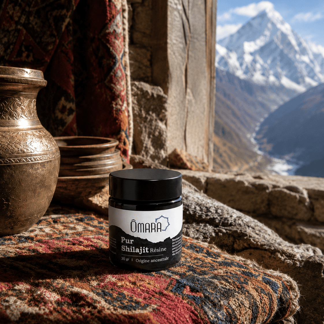 Résine de shilajit pur testé en laboratoire