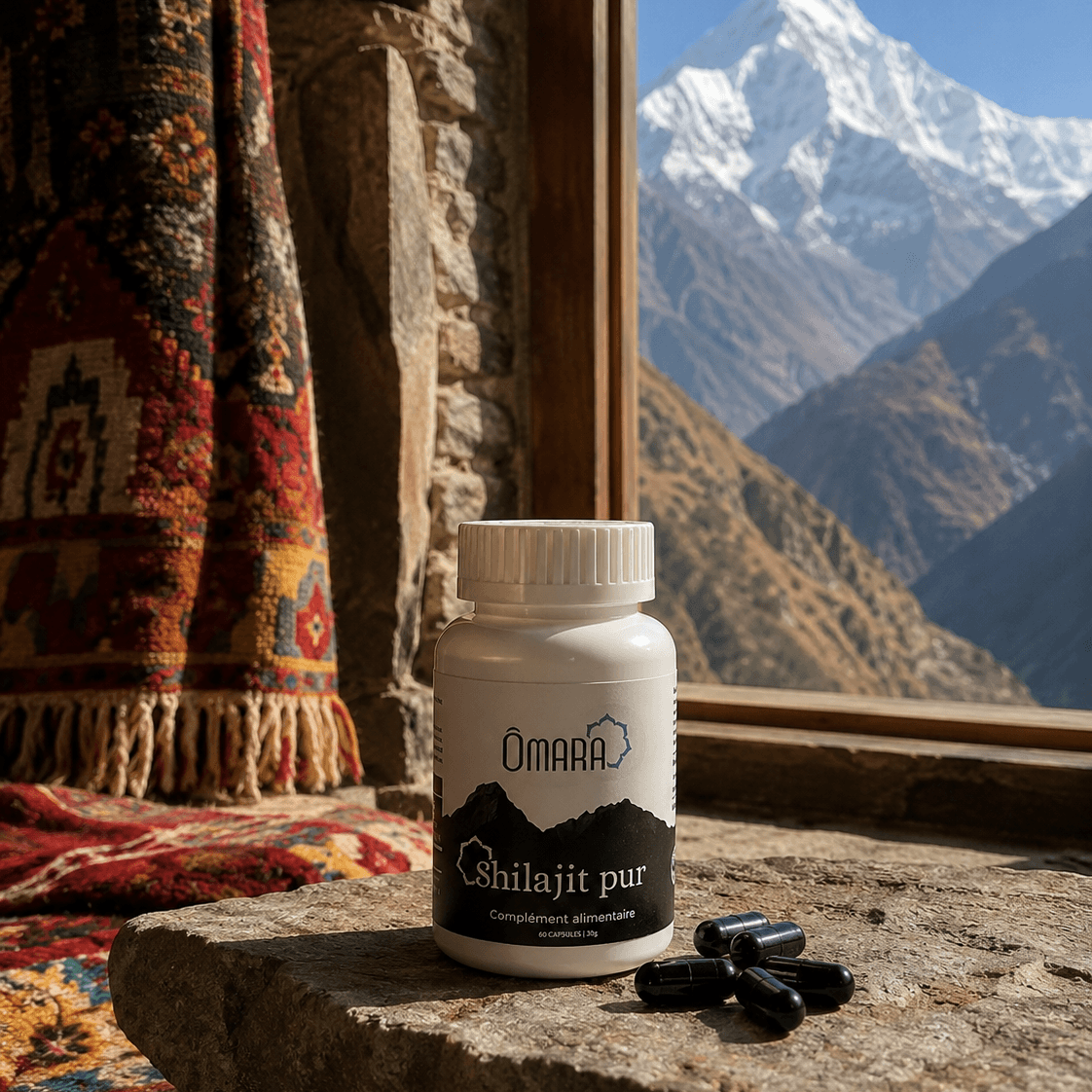 Capsule de shilajit pur, testé en laboratoire
