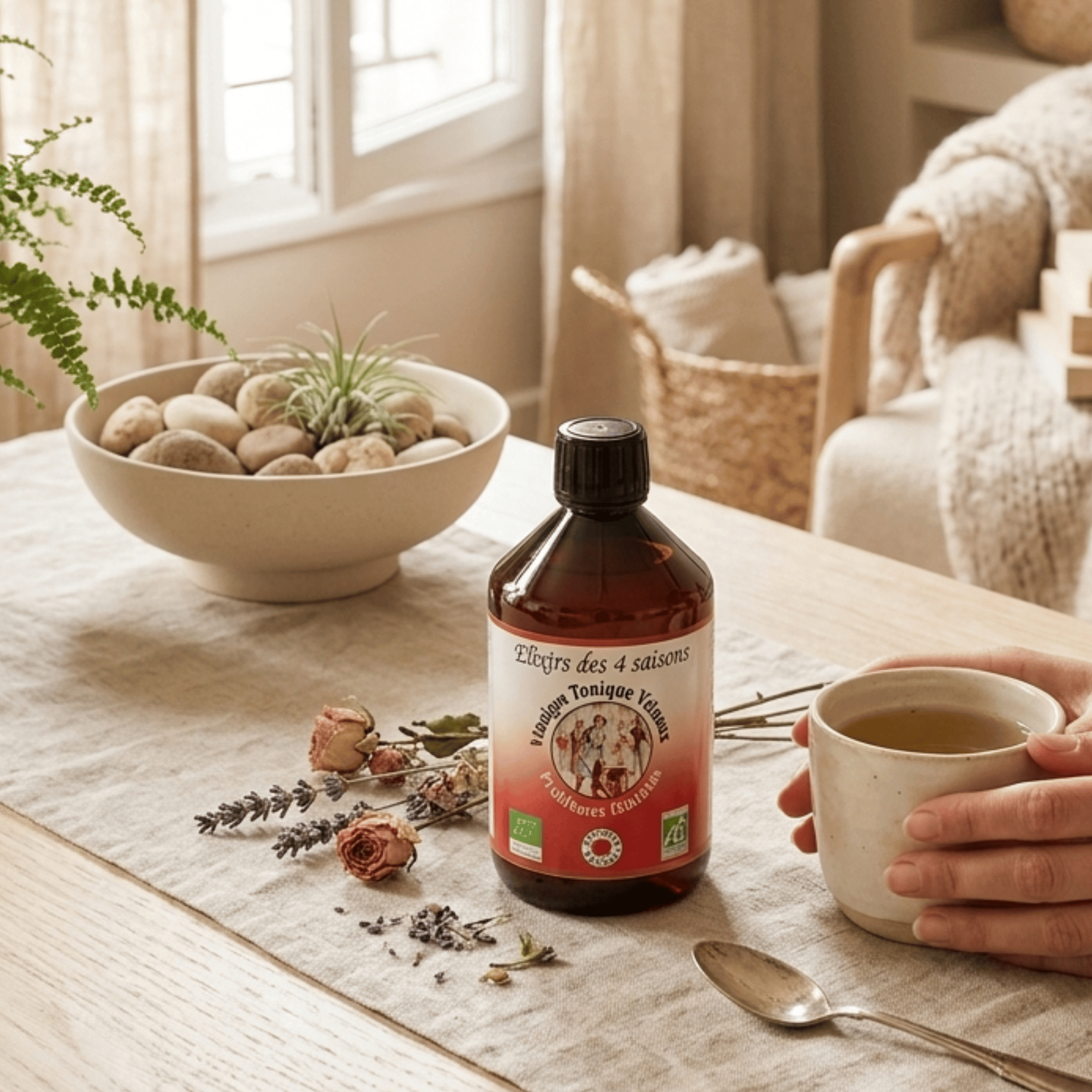 Vinaigre Tonique Veineux Été Bio – Élixir des 4 Saisons
