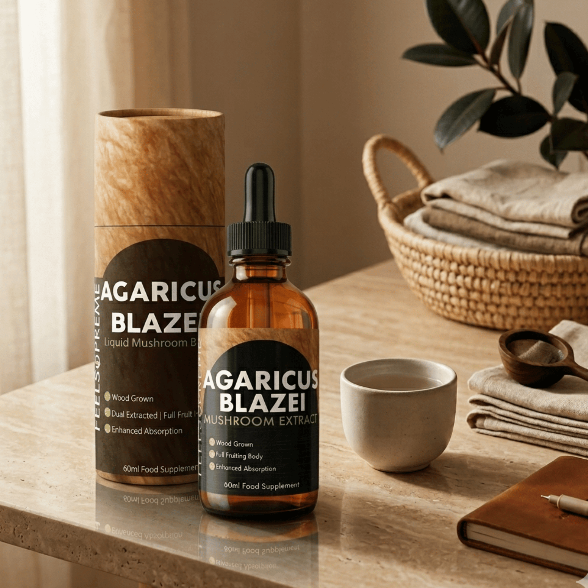 champignon liquide blazei agaricus, vendu en suisse chez terrame