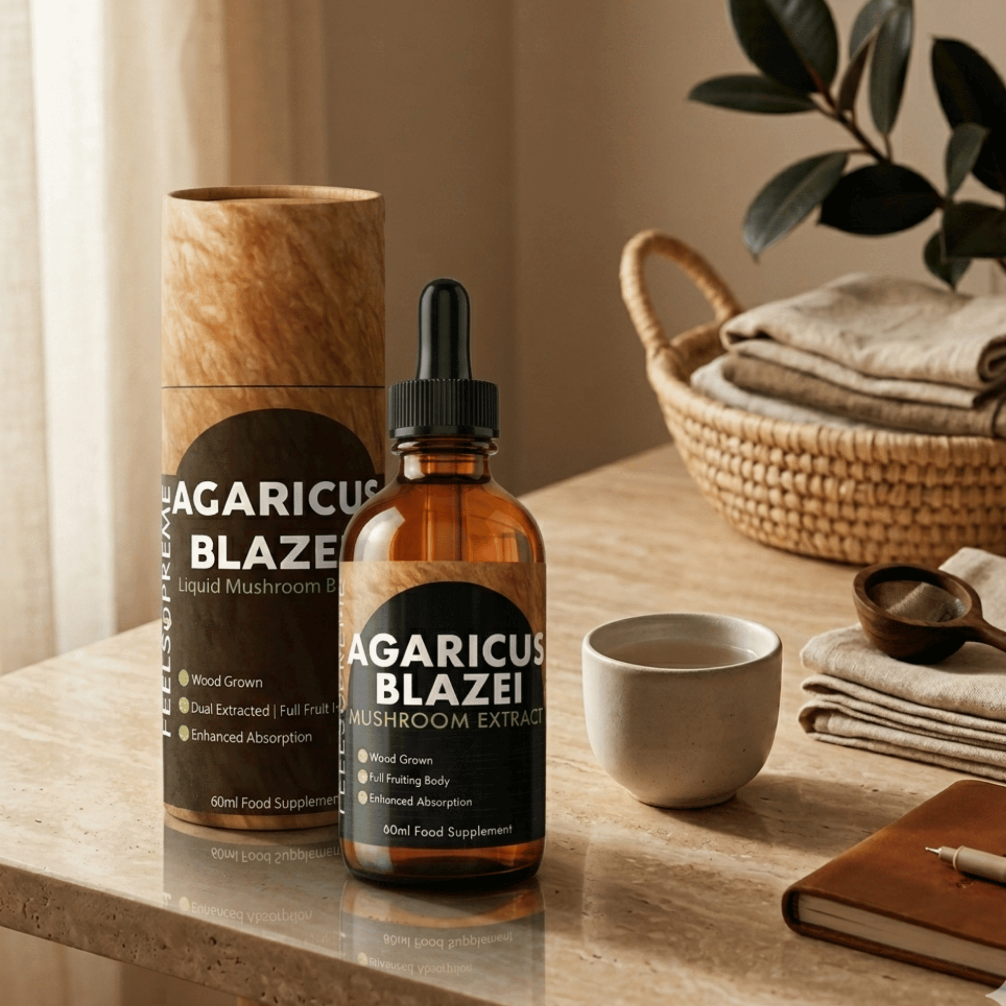 champignon liquide blazei agaricus, vendu en suisse chez terrame
