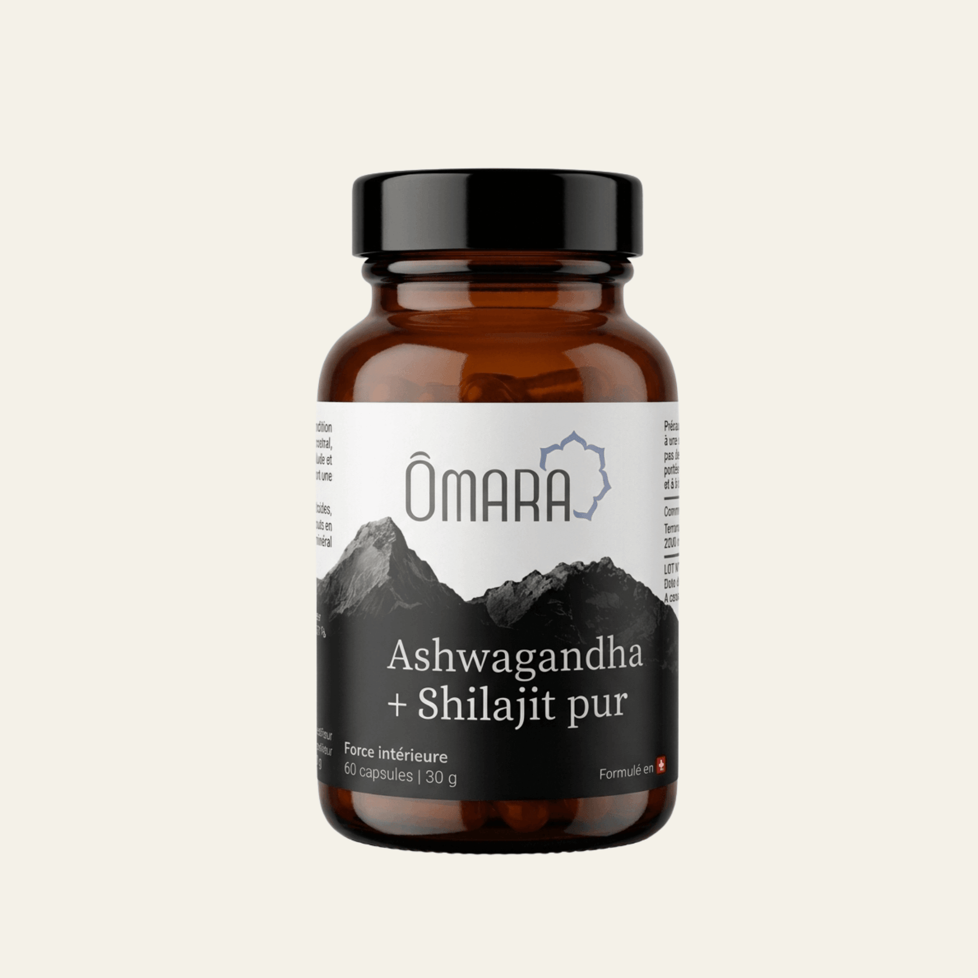 Capsules d'ashwagandha et shilajit pur 
