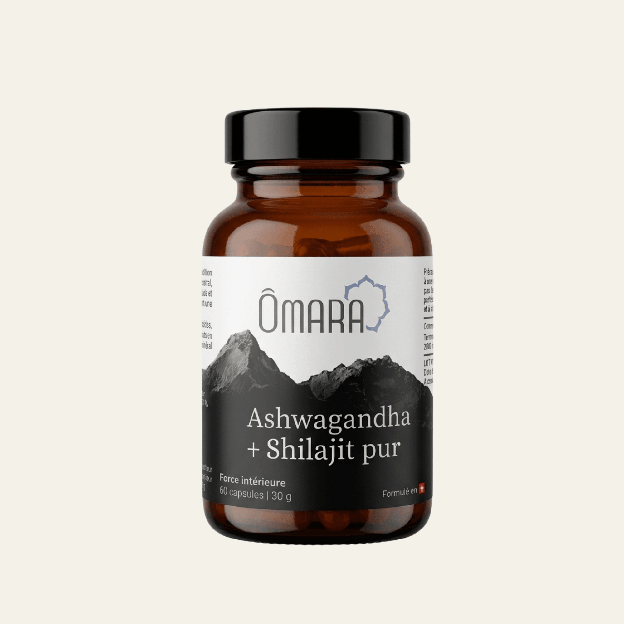 Capsules d'ashwagandha et shilajit pur 