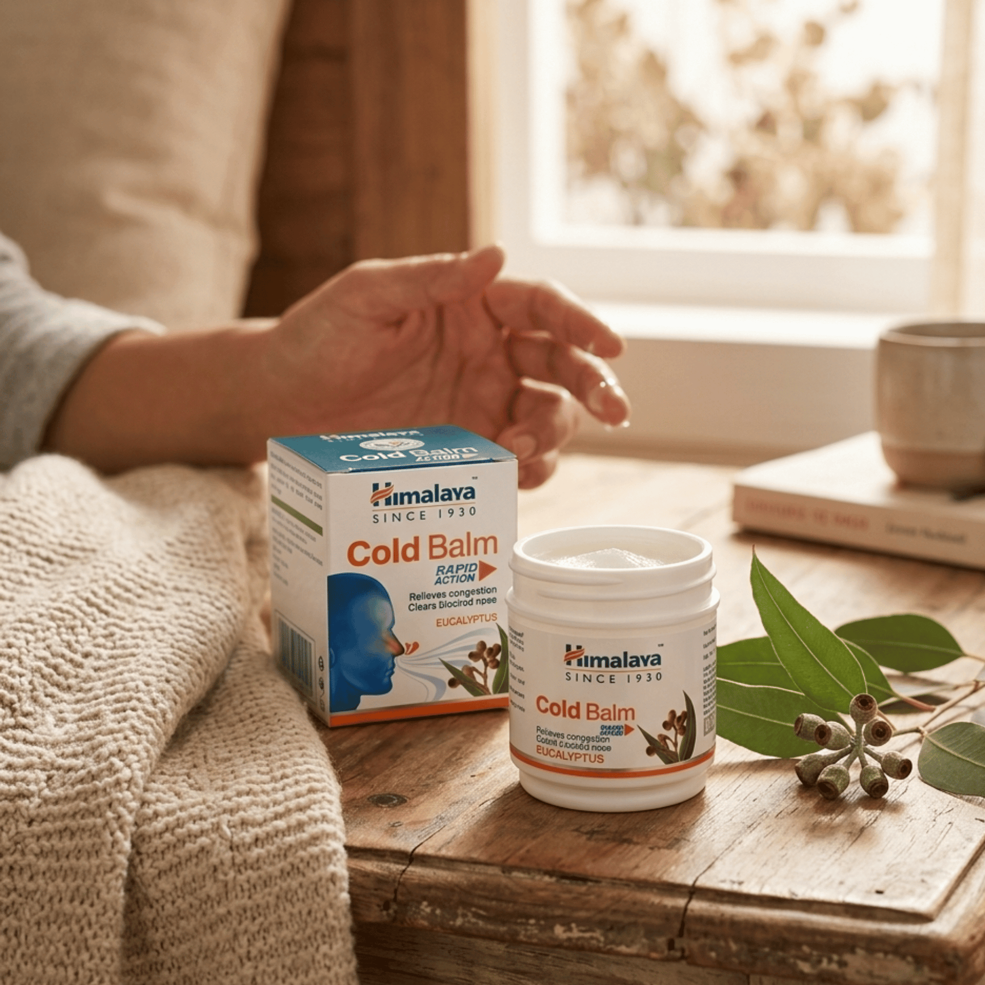 Baume respiratoire Himalaya à l’eucalyptus, camphre et menthe