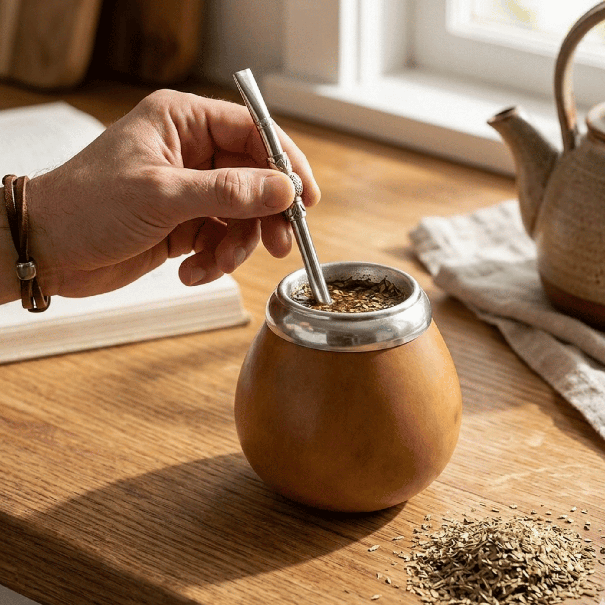 calebasse et bombilla pour boire le maté en suisse