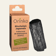Charbon Binchotan japonais de Kishu, région de Wakayama, pour filtrer naturellement l’eau du robinet
