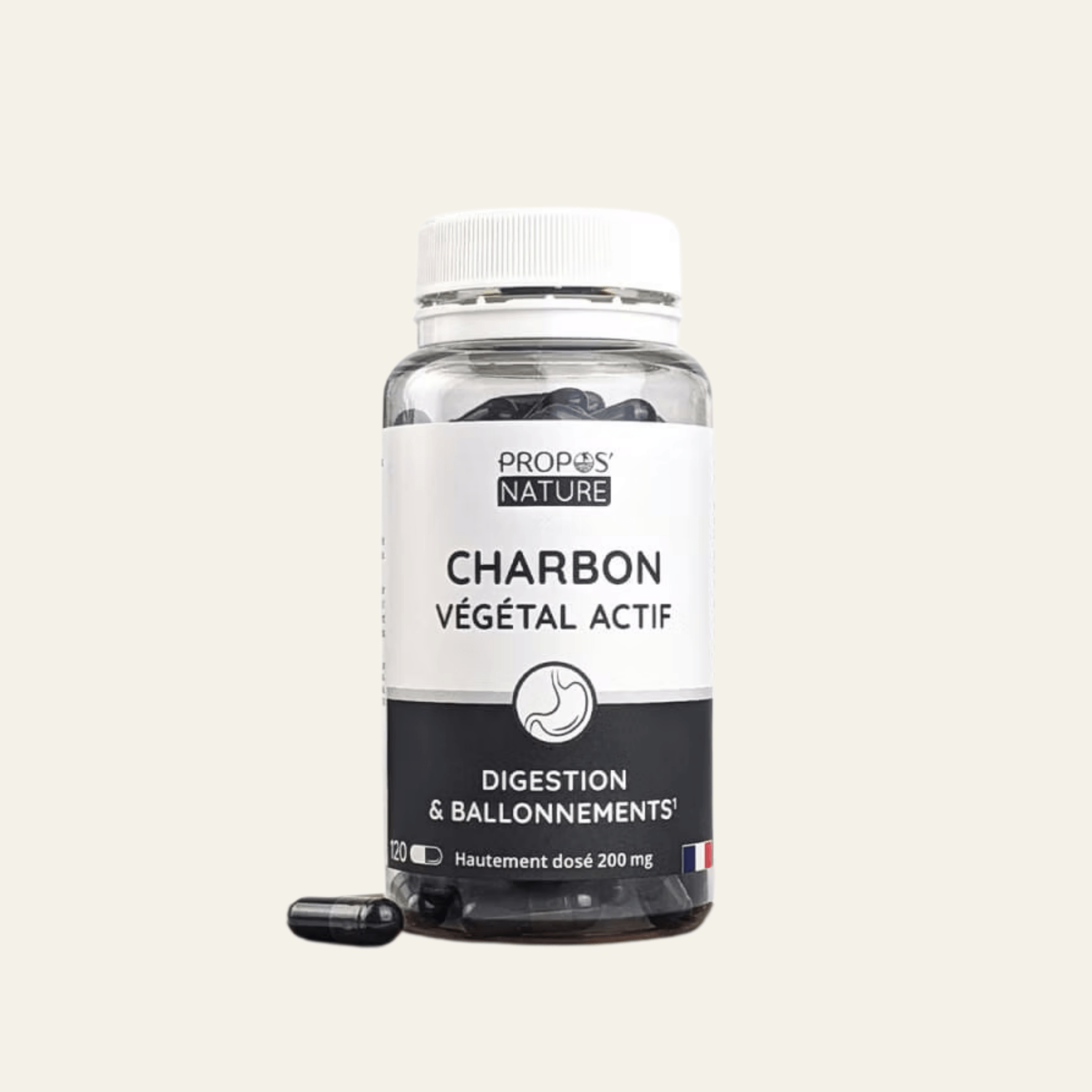 carbon végétal actif pour digestion et ballonnements, vendu en suisse chez terrame