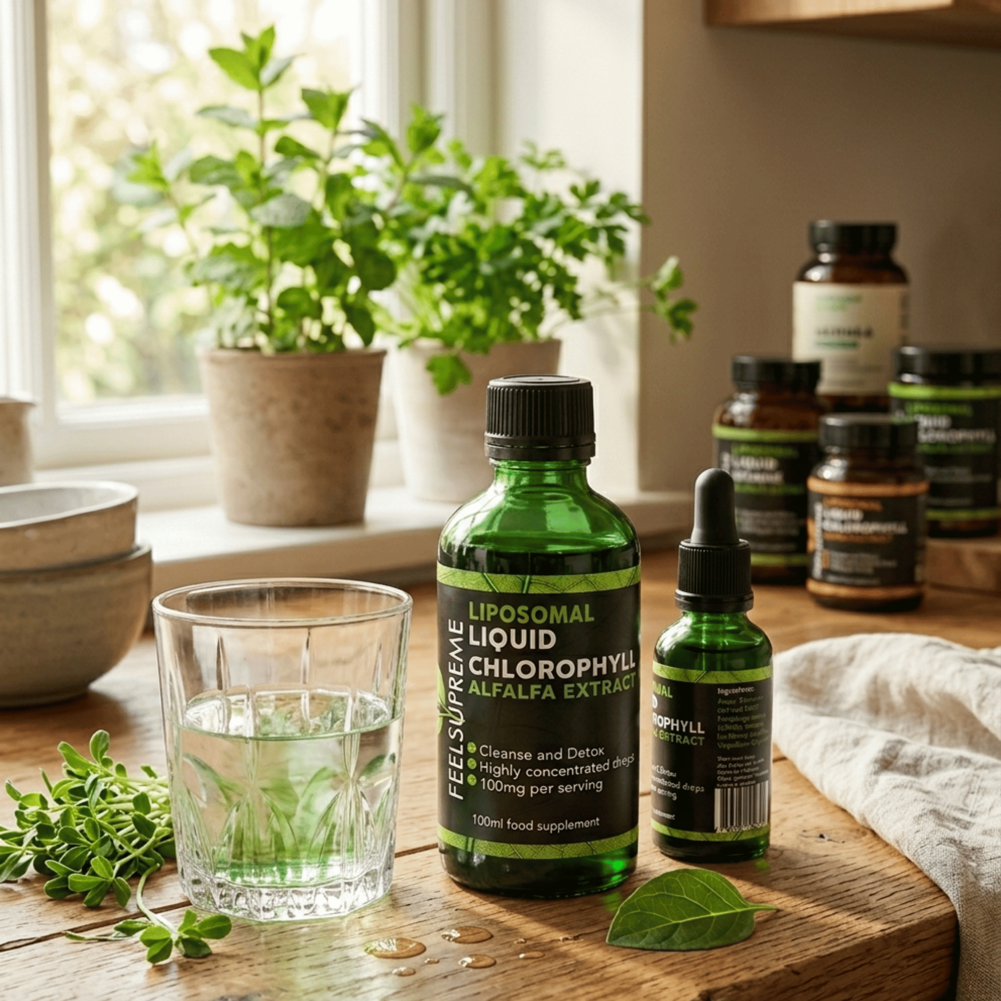 extrait de chlorophylle alfalfa liquide bio vendu en suisse chez terrame