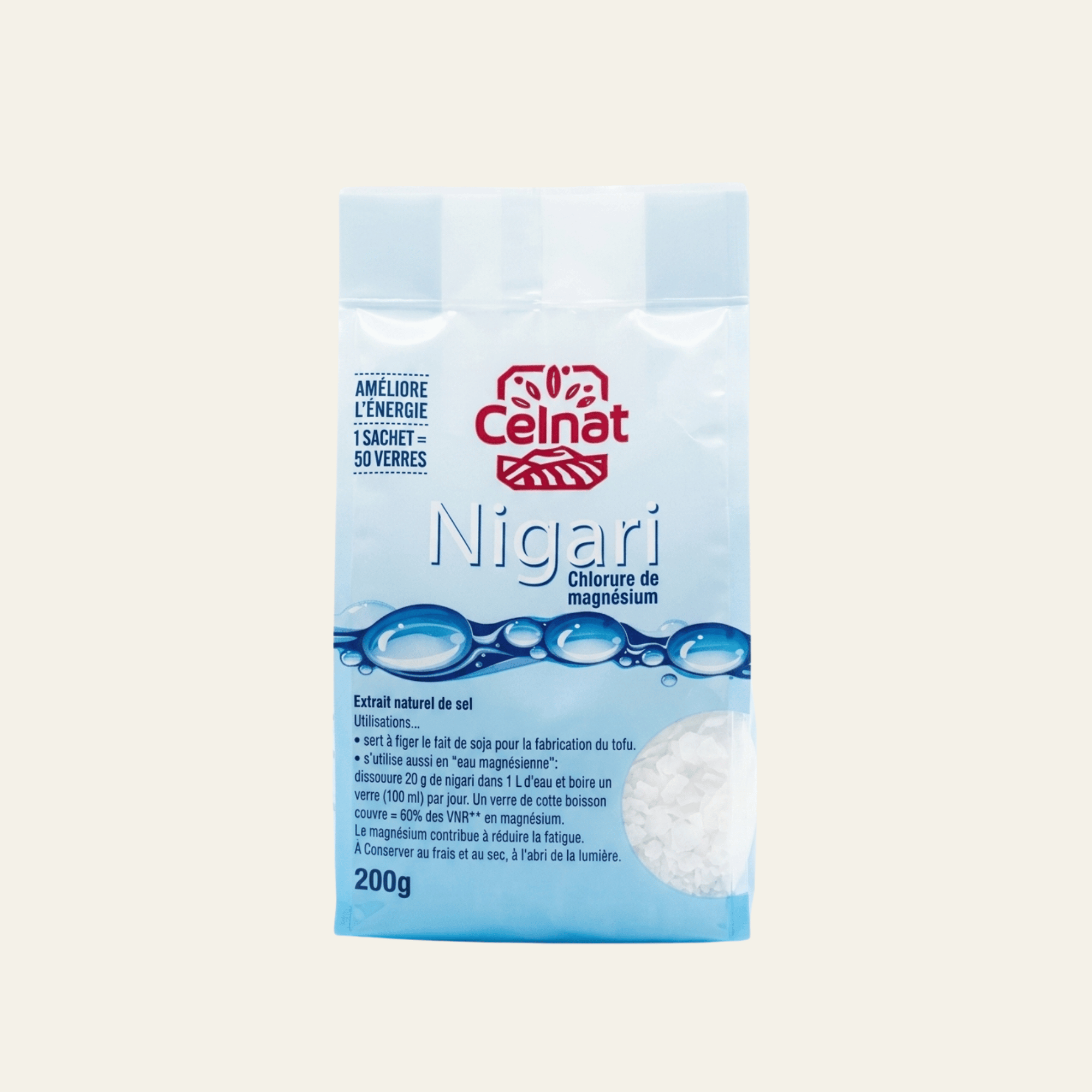 Chlorure de magnésium bio suisse de la marque nigari