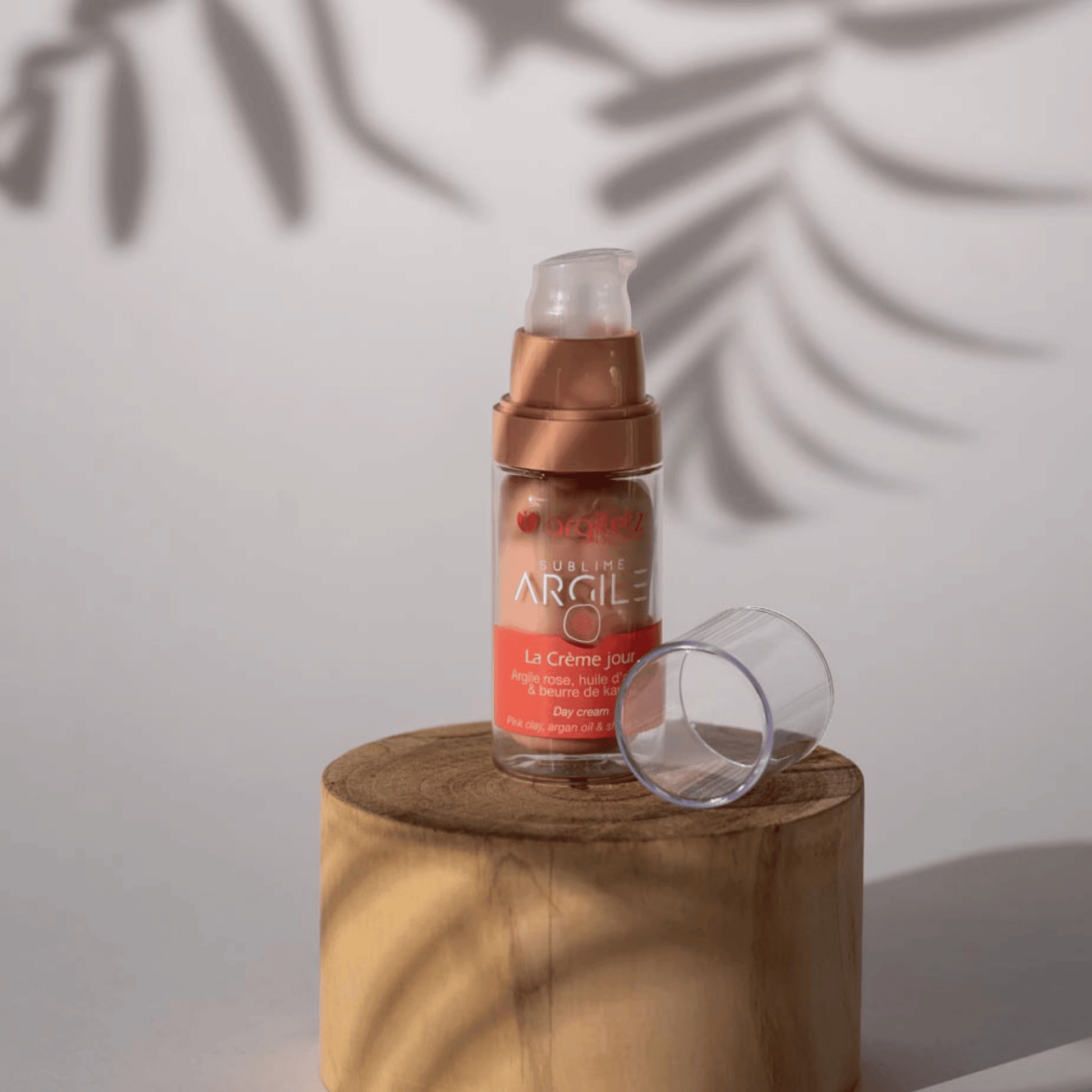 Crèmes visage Argiletz Sublime Argile rose 30 ml. Version jour argan & karité ou nuit sésame & karité, pour confort et éclat.