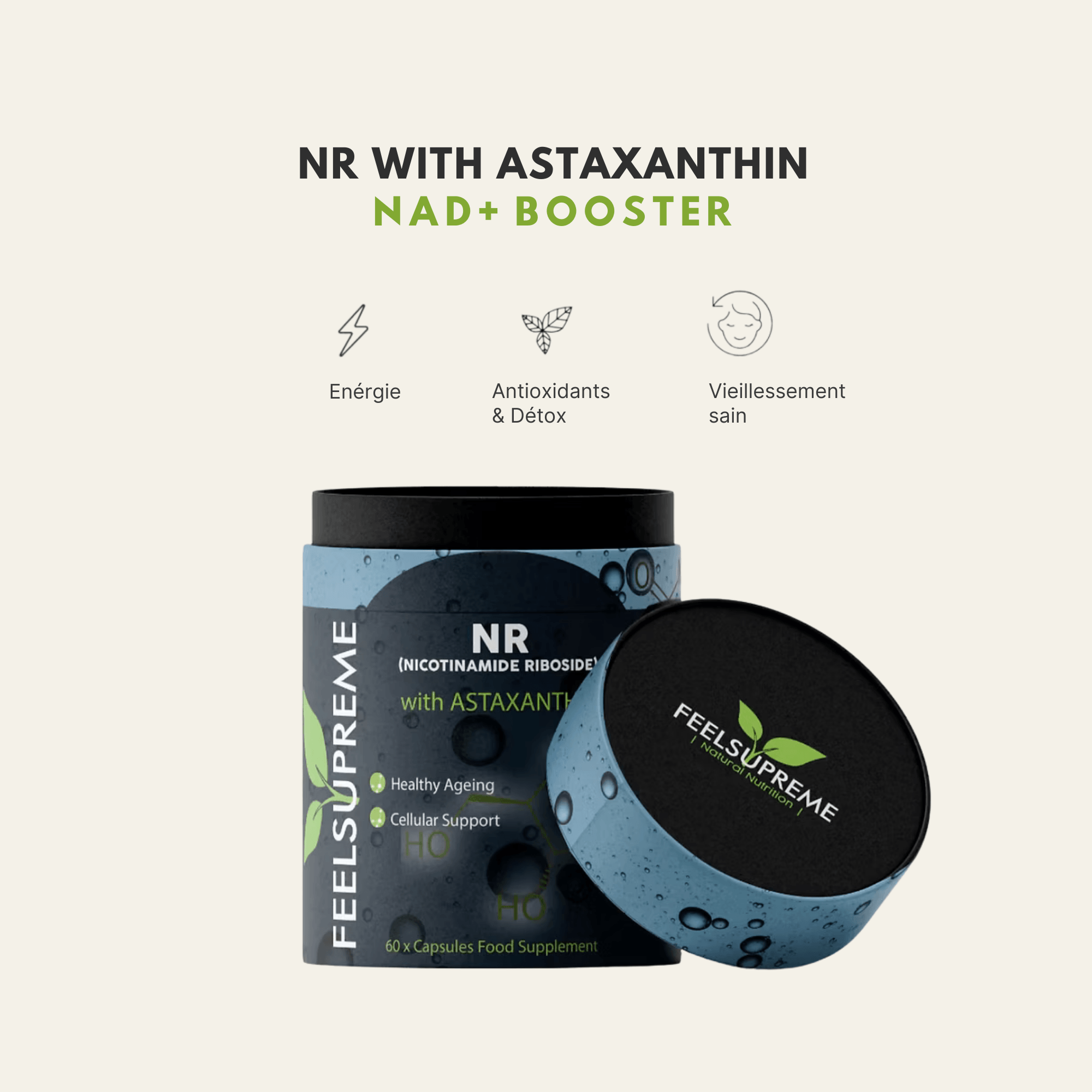 nicotinamide et riboside avec astaxanthin vendu en suisse chez terrame