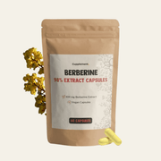 Gélules de berbérine 400 mg issues de Berberis aristata. Formule vegan, sans additifs, idéale pour une routine métabolique ciblée.