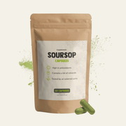 Gélules de corossol graviola 500 mg, extrait 10:1. Formule vegan, sans gluten et sans additifs, en format 60 gélules.