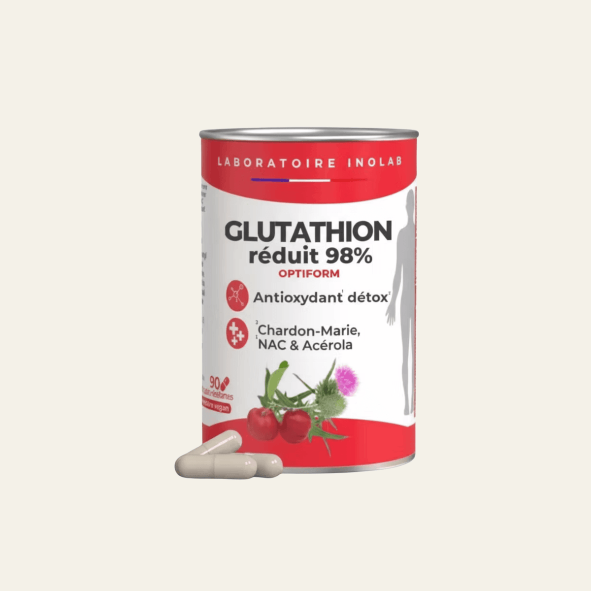 Optiform glutathion NAC chardon-marie acérola