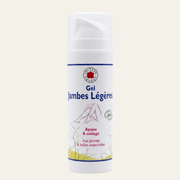 Gel pour jambes légères pour apaiser et soulager aux plantes et huiles essentielles