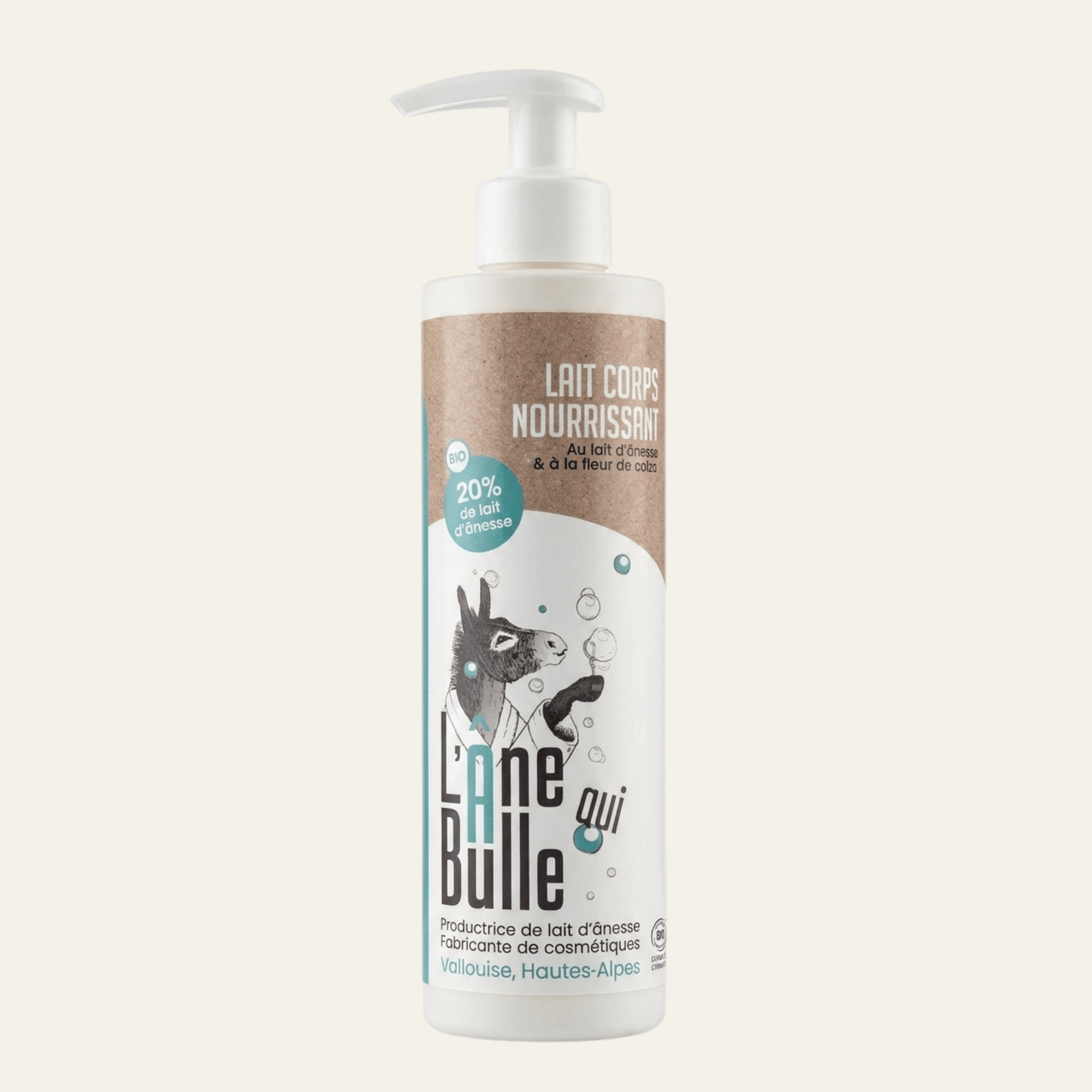 Crème corporelle au lait d'anesse bio suisse