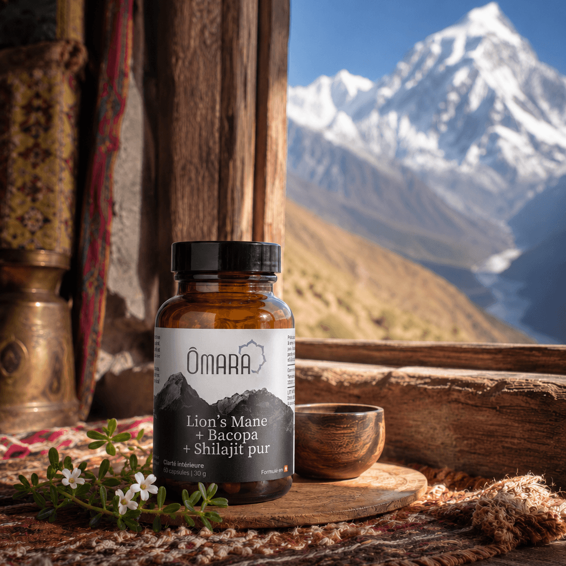 Gélule de Lion's mane, bacopa et shilajit pur, testé en laboratoire