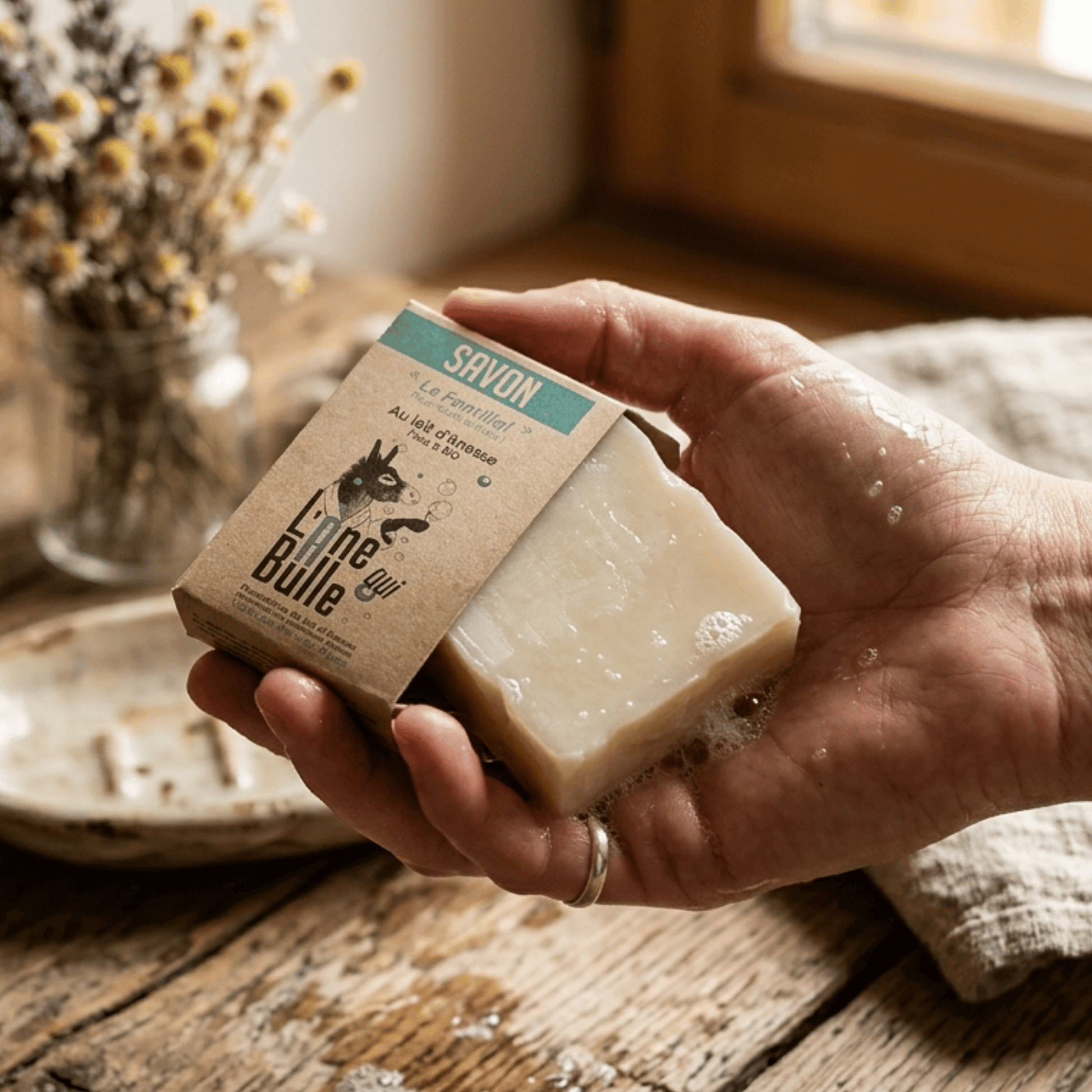 Savon au lait d'anesse bio suisse vendu chez terrame