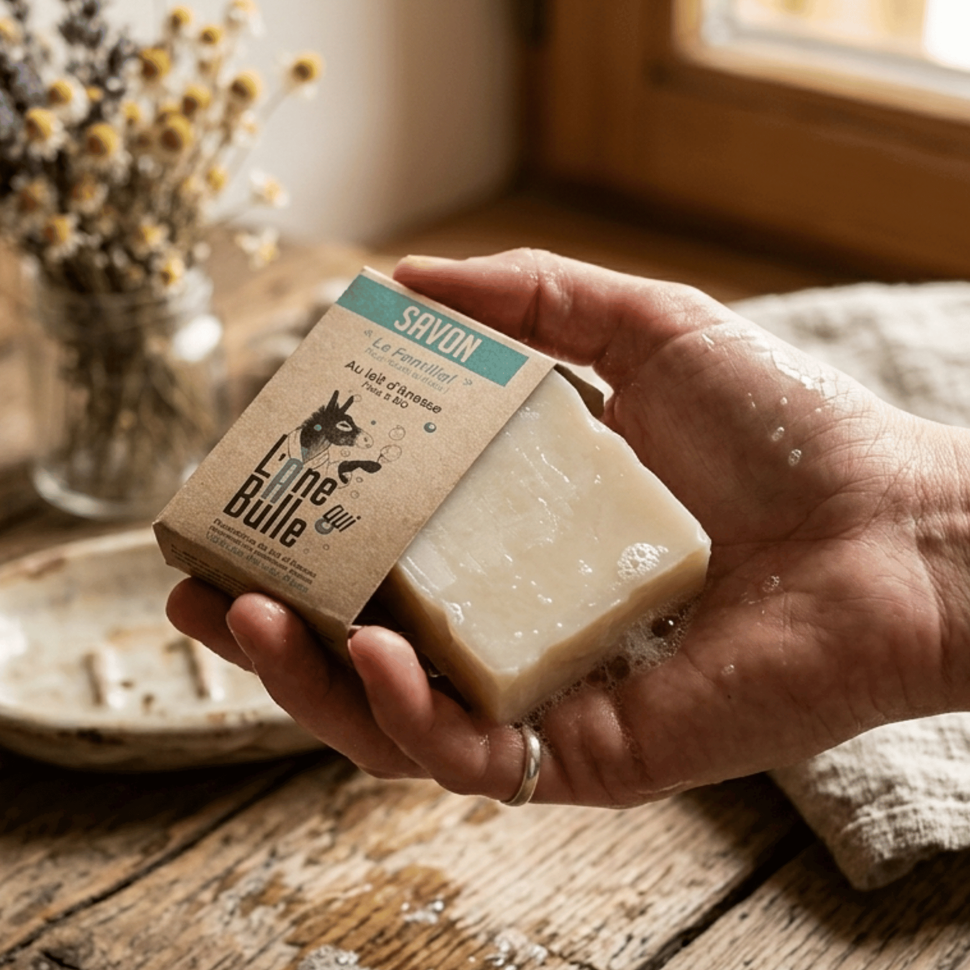 Savon au lait d'anesse bio suisse vendu chez terrame