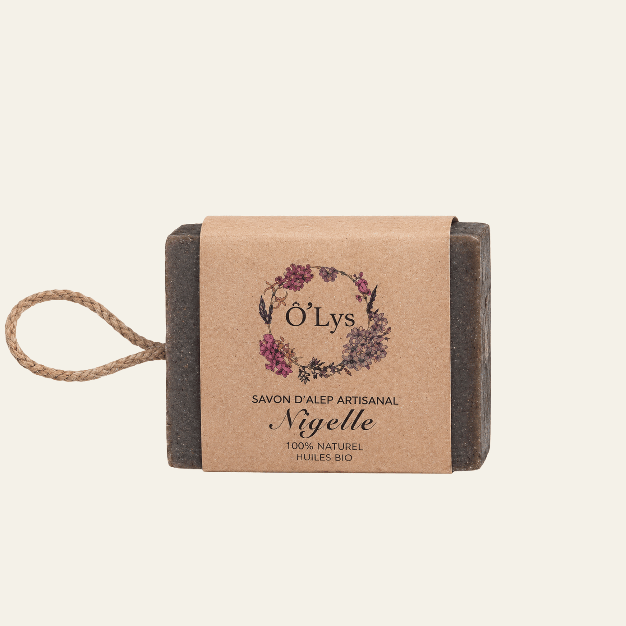 Savons d’Alep Ô’Lys en 100 g ou 195 g : traditionnel, laurier, amande, nigelle, rose de Damas ou cinq huiles. Vegan et sans huile de palme.