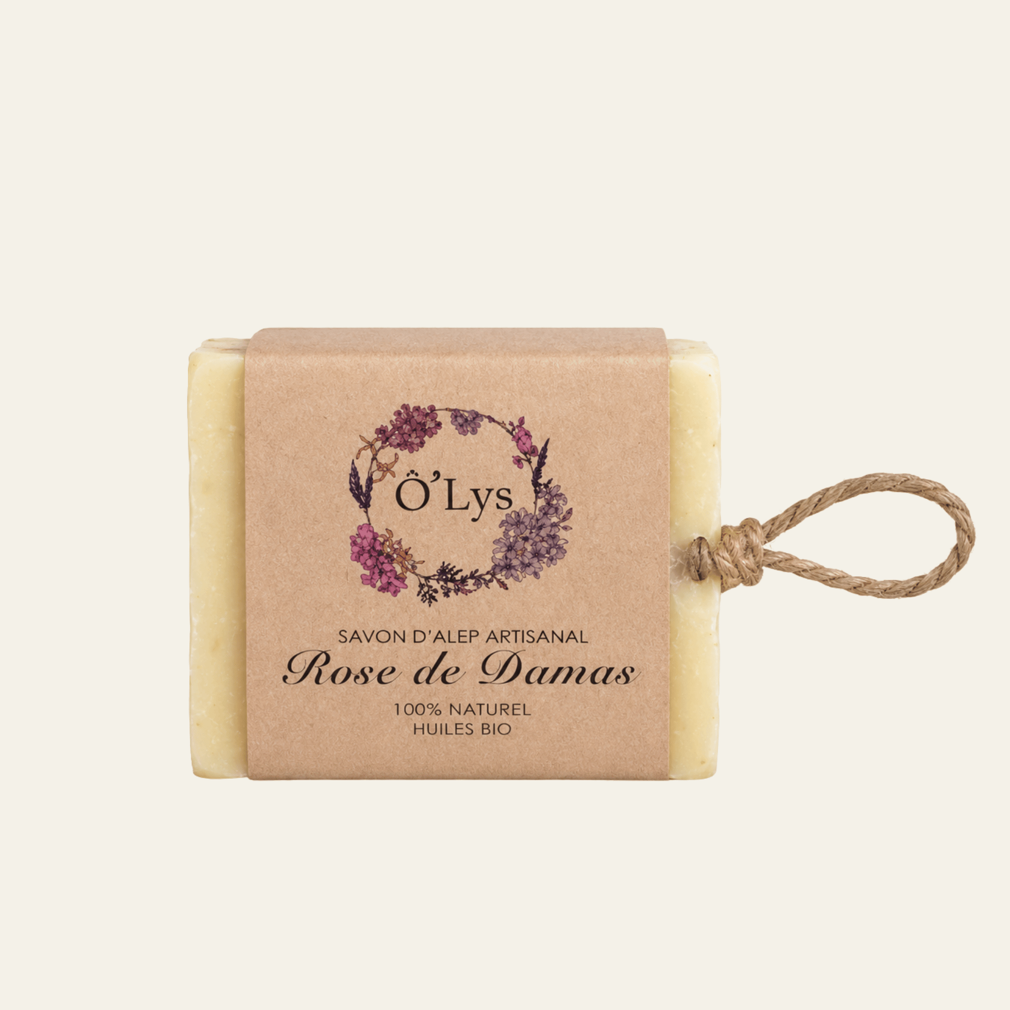 Savons d’Alep Ô’Lys en 100 g ou 195 g : traditionnel, laurier, amande, nigelle, rose de Damas ou cinq huiles. Vegan et sans huile de palme.