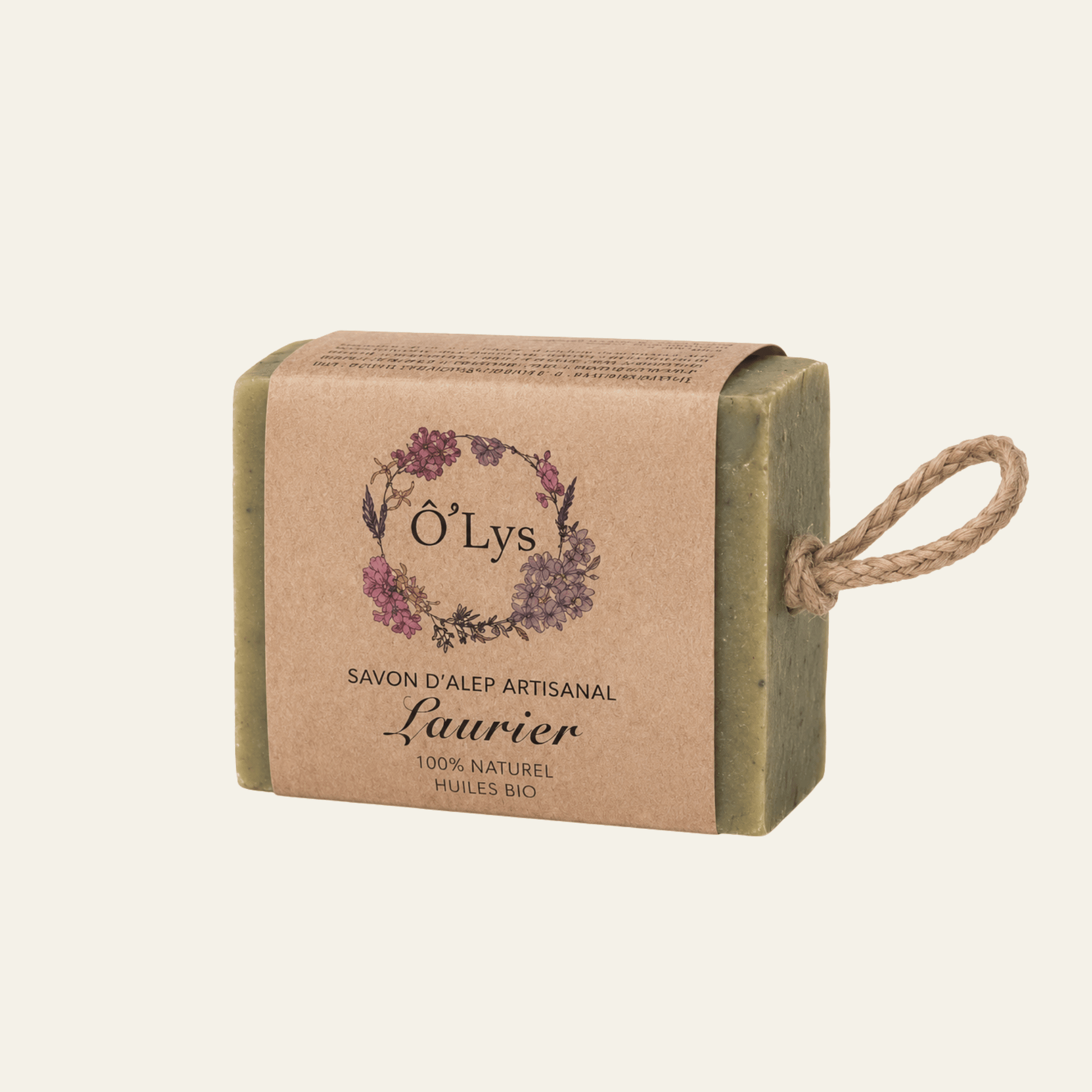 Savons d’Alep Ô’Lys en 100 g ou 195 g : traditionnel, laurier, amande, nigelle, rose de Damas ou cinq huiles. Vegan et sans huile de palme.