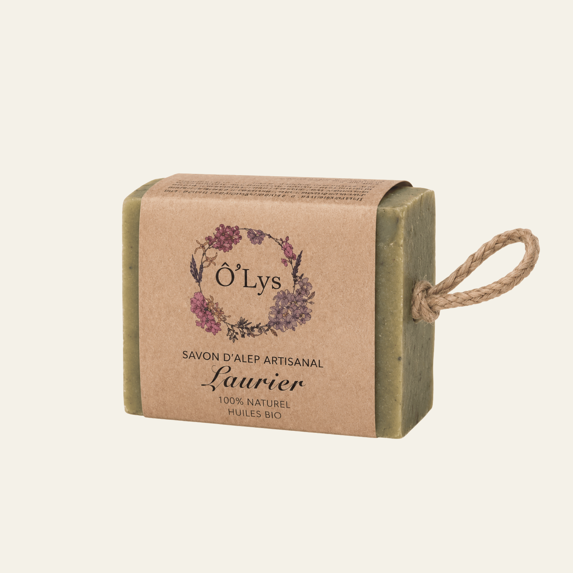 Savons d’Alep Ô’Lys en 100 g ou 195 g : traditionnel, laurier, amande, nigelle, rose de Damas ou cinq huiles. Vegan et sans huile de palme.
