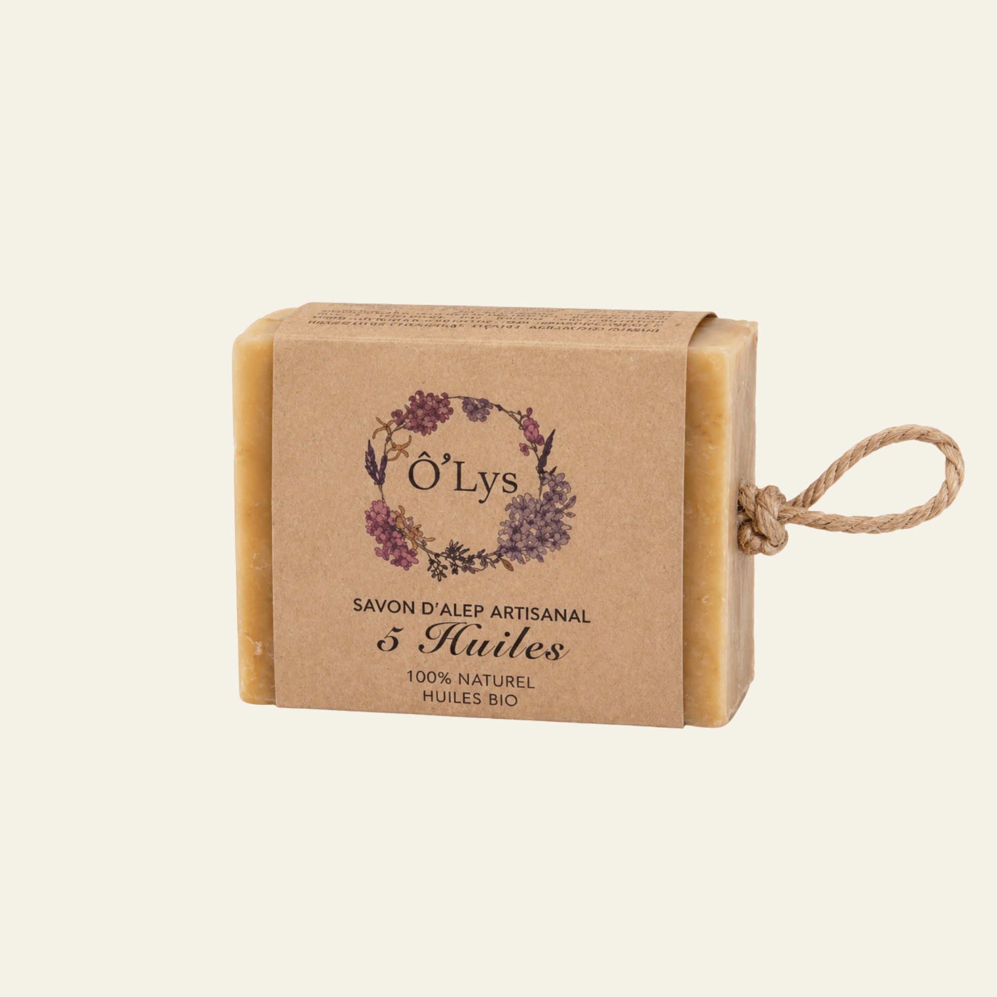 Savons d’Alep Ô’Lys en 100 g ou 195 g : traditionnel, laurier, amande, nigelle, rose de Damas ou cinq huiles. Vegan et sans huile de palme.