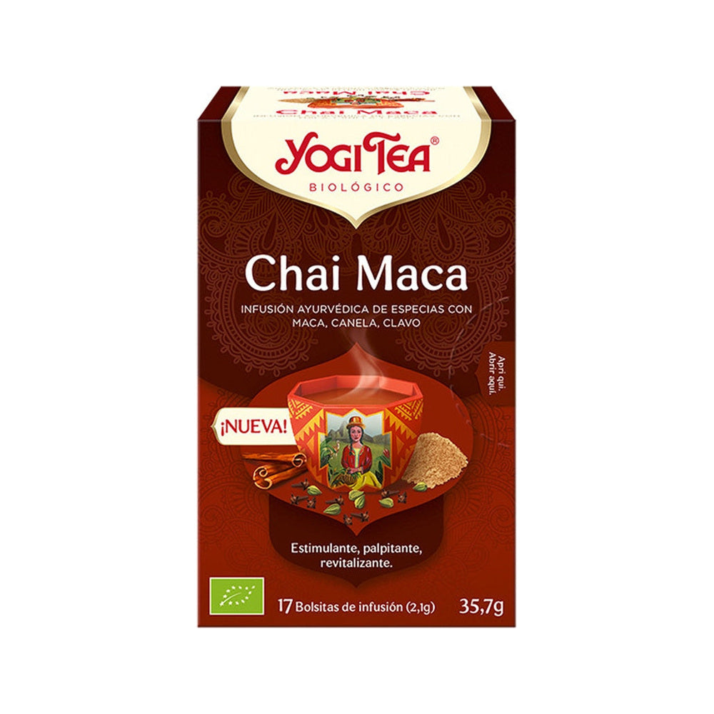 Yogi Tea Chai Maca – boîte vue de face