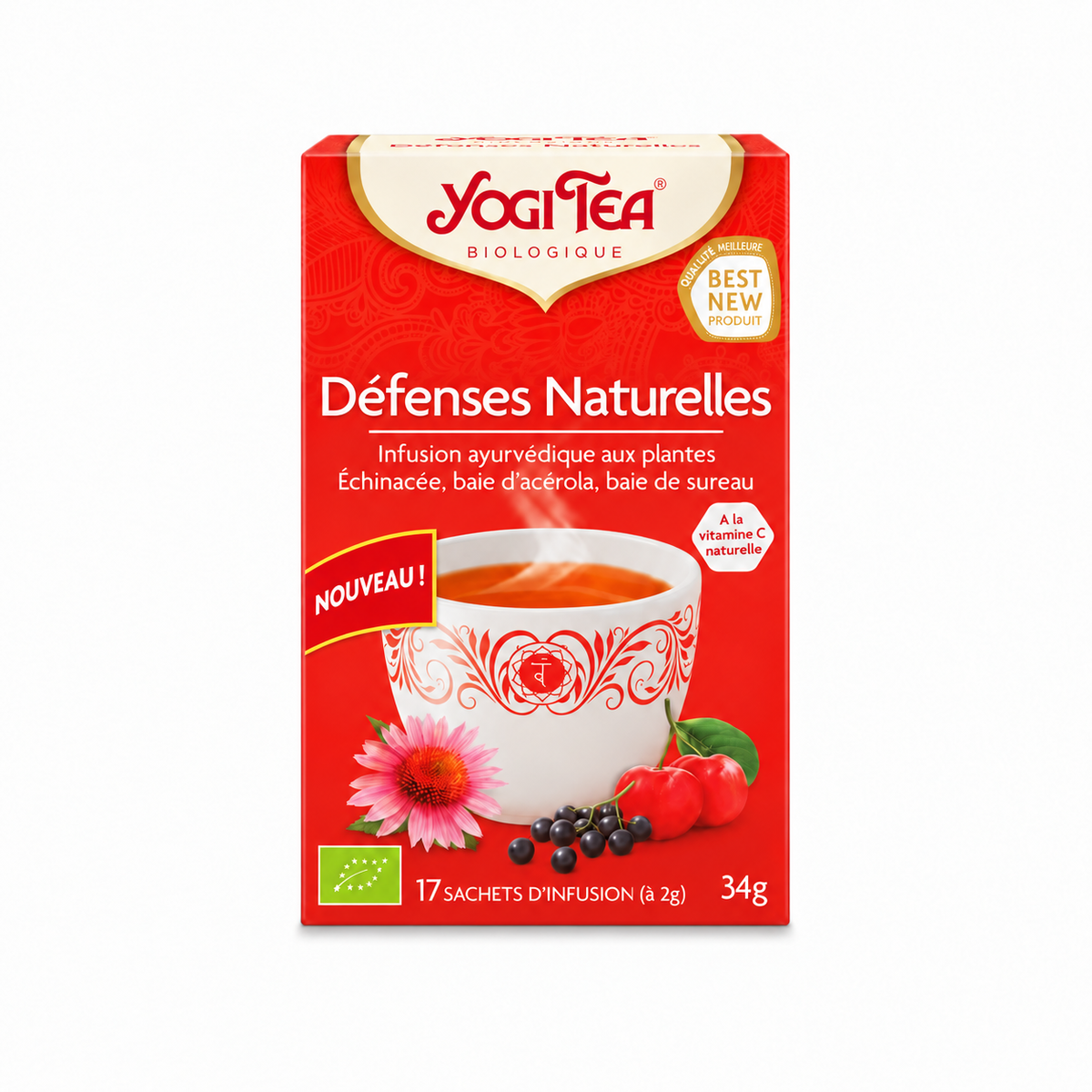 Yogi Tea Défenses Naturelles – boîte de face avec légère perspective
