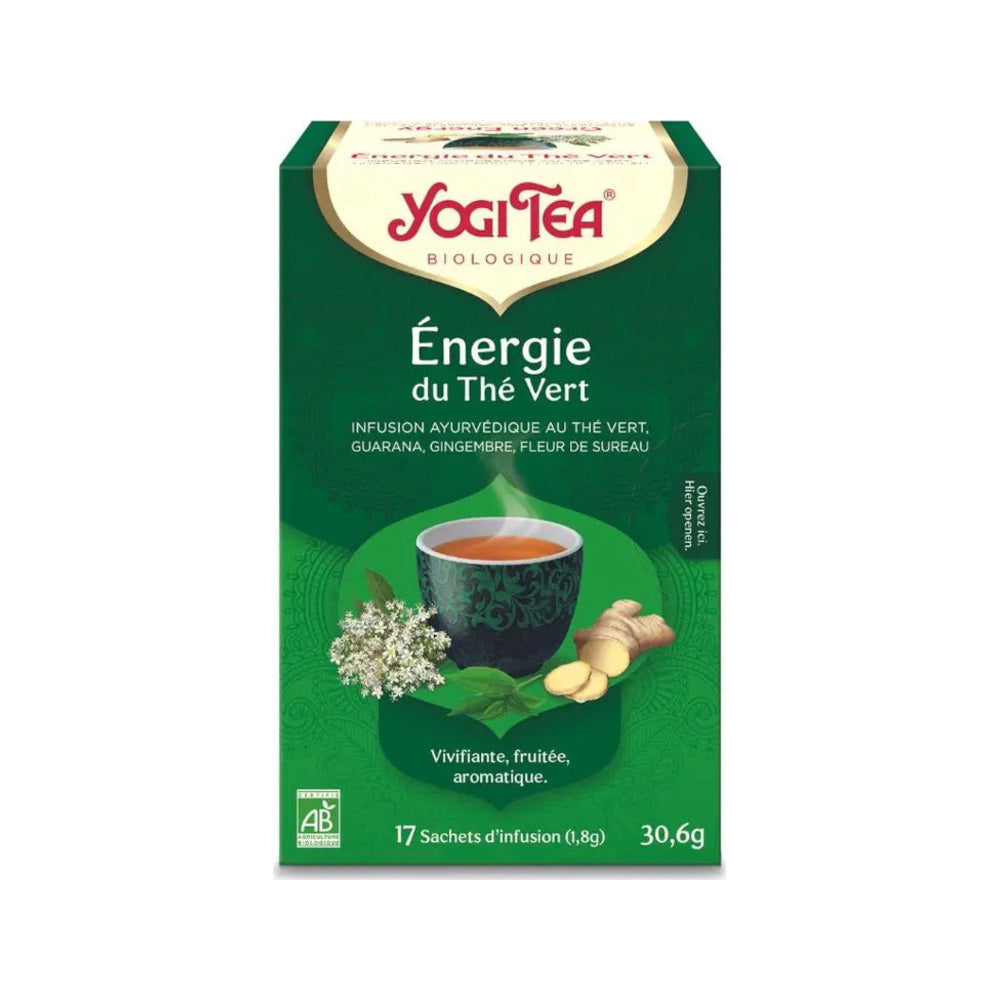 Yogi Tea Énergie du Thé Vert – boîte vue de face