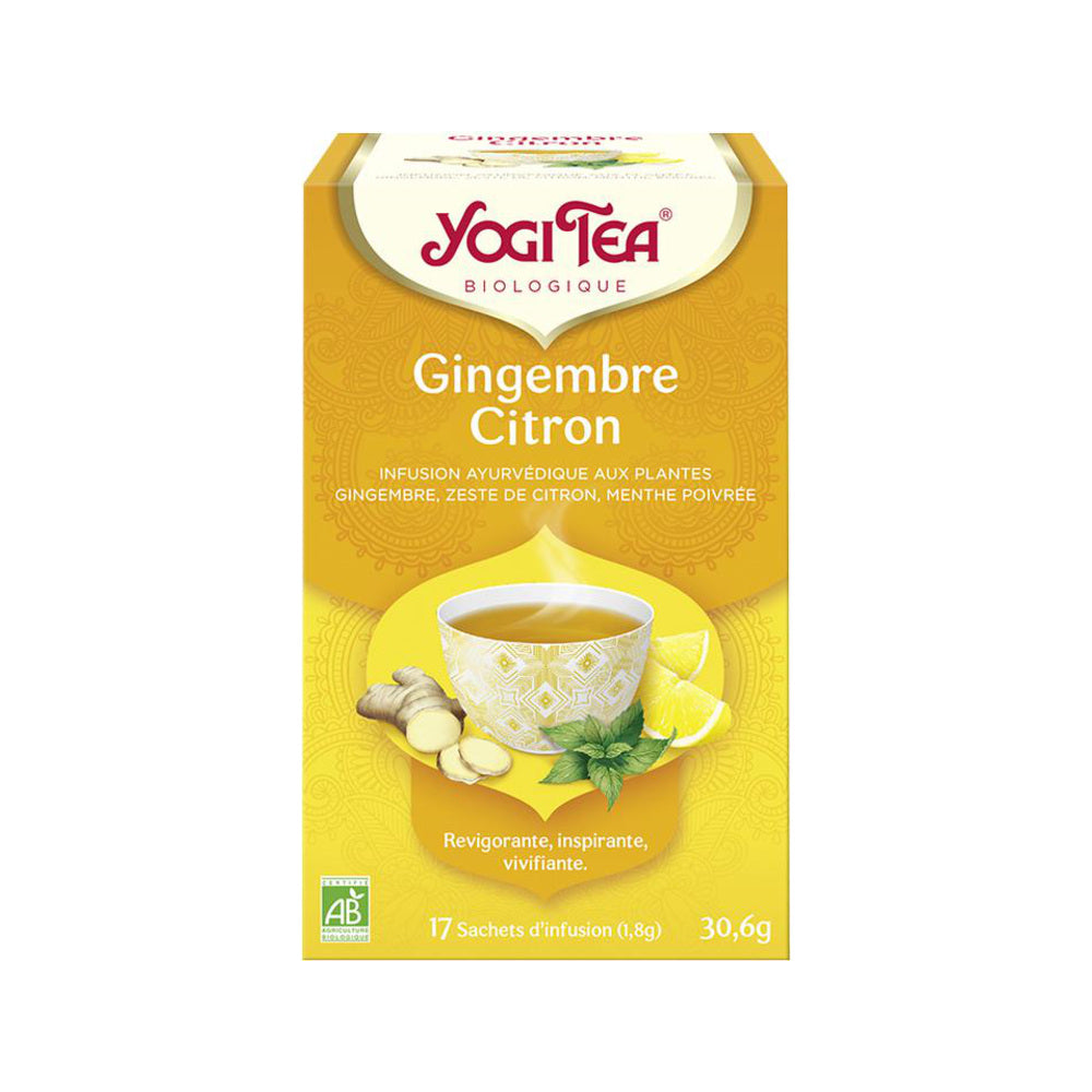 Yogi Tea Gingembre Citron – boîte vue de face
